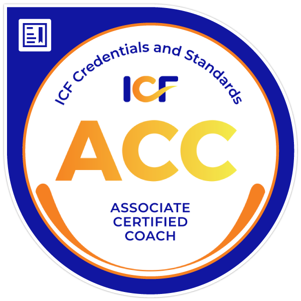 Associate Certified Coach Badge from  International Coaching Federation